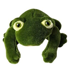 Ty‎ Beanie Buddies Plush Frog Green Soft Toy 15" Croaking Freddy